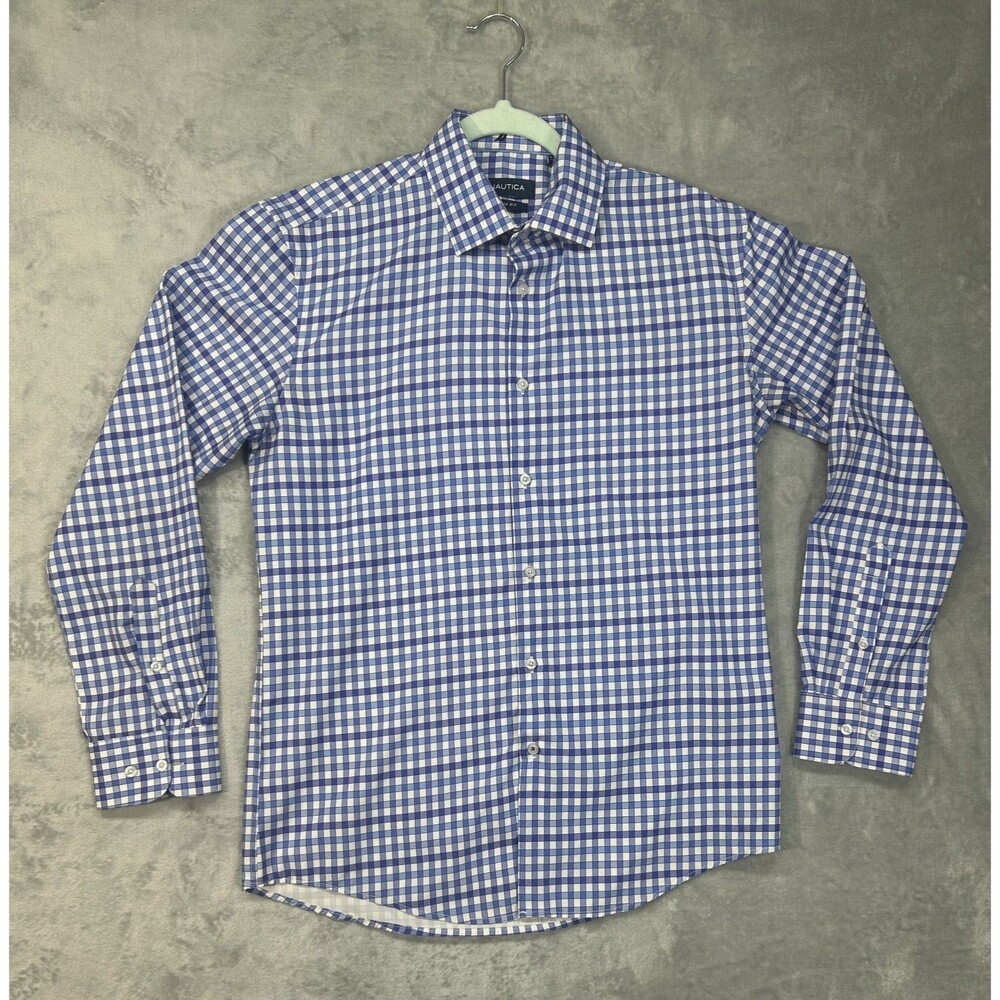 Men's Nautica Slim Fit Button Shirt Medium 15x15 1/2